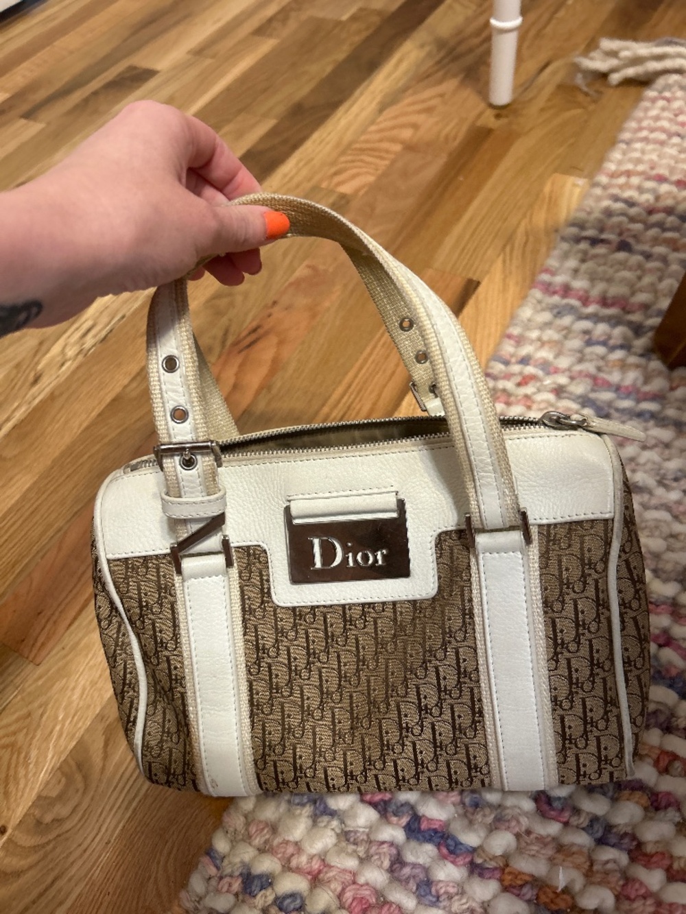 Dior Boston top handle monogram bag
